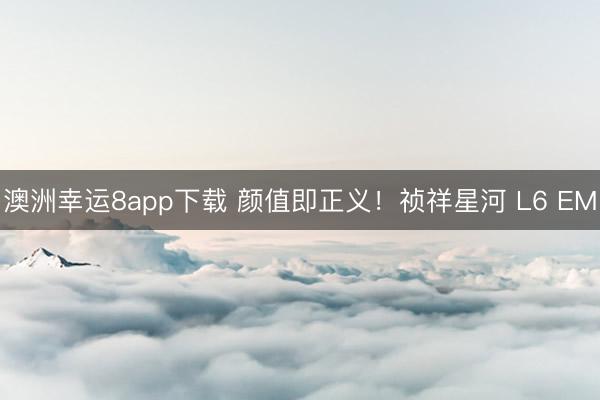 澳洲幸运8app下载 颜值即正义！祯祥星河 L6 EM