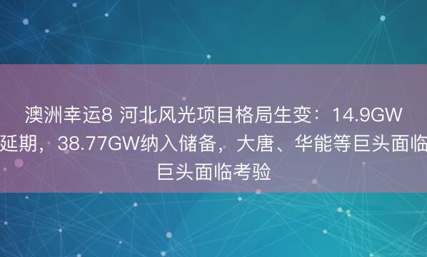 澳洲幸运8 河北风光项目格局生变：14.9GW取消延期，38.77GW纳入储备，大唐、华能等巨头面临考验