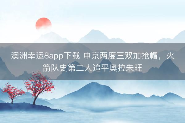 澳洲幸运8app下载 申京两度三双加抢帽,火箭队史第二人追平奥拉朱旺