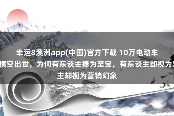 幸运8澳洲app(中国)官方下载 10万电动车“卷王”横空出世，为何有东谈主捧为至宝，有东谈主却视为营销幻象
