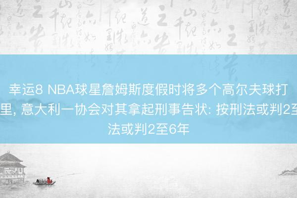 幸运8 NBA球星詹姆斯度假时将多个高尔夫球打进海里, 意大利一协会对其拿起刑事告状: 按刑法或判2至6年